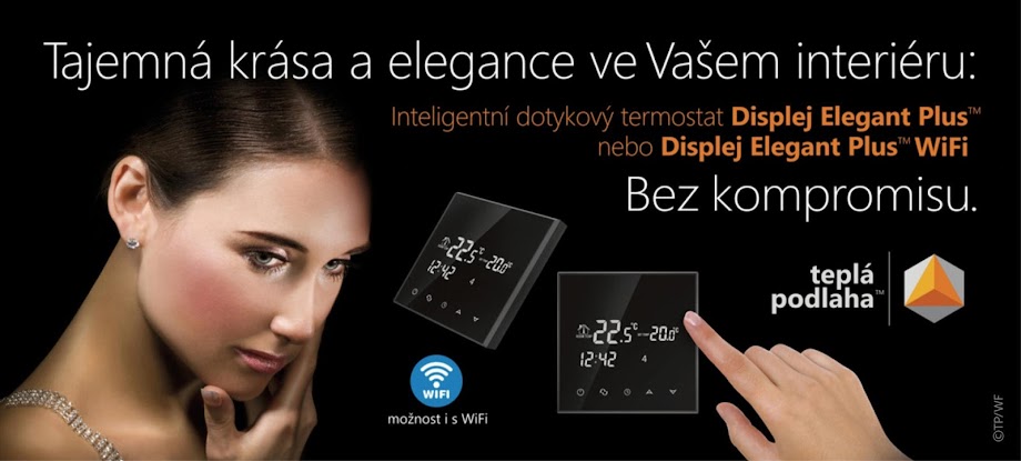 Dotykový termostat Displej Elegant Plus™